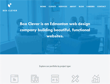 Tablet Screenshot of boxclever.ca